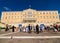 Tourist in front of the Parliament in Greece