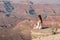 Tourist at Grand Canyon