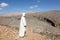 Tourist Guide at the Wadi Ghul, Oman