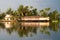 Tourist houseboat on backwaters, Kerala, India