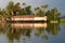 Tourist houseboat on backwaters, Kerala, India