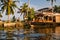 Tourist houseboat in Kerala