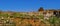 Tourist indian landmark Ancient ruins in Hampi.