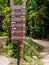 Tourist Information signs at Than Sadet National park on Koh Phanagn, Thailand
