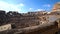 Tourist inside Rome Colosseum Italy