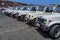 Tourist jeeps parked at Mgarr Gozo