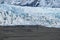 Tourist journey on the glacier of Skaftafell glacier in Vatnajokull national park of south Iceland.