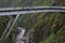 Tourist jumping from a bridge in BaÃ±os, Ecuador