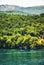 Tourist kayak on the Ohrid Lake, Republic of Macedonia, Balkans