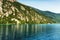 Tourist kayak on the Ohrid Lake, Republic of Macedonia, Balkans