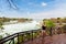 Tourist on Khone Phapheng waterfall