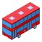 Tourist London bus icon isometric vector. England city