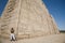 Tourist in Medinet Habu Temple