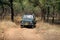 Tourist moving in Safari jeep at Ranthambore National park
