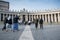 Tourist and pilgrims in san peter\'s square