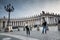 Tourist and pilgrims in san peter\'s square