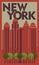 Tourist poster New York. Retro graphics