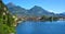 Tourist resort Riva del Garda, in the north of lake Gardasee