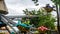 Tourist riding Vultures, a vulture bird shape aeroplane ride at Sunway Lagoon theme park