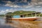 Tourist river boat on the Mekong River, Luang Prabang, Laos, Asia