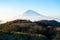 A tourist\'s view of Mt Fuji from Lake Ashi