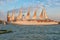 Tourist sailing ship goes by the island of San Giorgio Maggiore