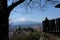 tourist see fuji mountain at Chureito Pagoda