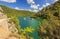 Tourist ships on a Krka River,Krka National Park,Croatia