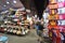 Tourist shops for bargain priced fashion and casual wear in Mong Kong market