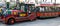 Tourist small train in Orta San Giulio, Pidmont, Italy