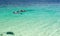 Tourist snorkeling in clear sea in Lipe Island, Thailand