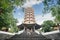 Tourist is standing in the Avalokitesvara pagoda