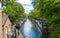 Tourist strolling and taking pictures at Little Venice, Paddington, Regent`s Canal