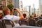 Tourist Takes Photos of Chicago Skyline From Bus