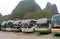 Tourist tour bus Xingping China