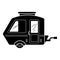 Tourist trailer icon, simple style