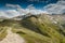 Tourist trekking trial in Tatra mountains
