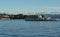 A tourist vessel on lake Zurich on a sunny Sunday afternoon in autumn.