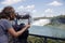 Tourist Viewer at waterfall