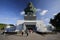 Tourist Visit Garuda Wisnu Kencana Cultural Park Statue Bali