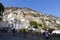 Tourist visiting a shopping area from Positano