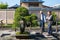 Tourist walk and see bonsai in Japanese Omiya bonsai museum