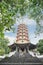 Tourist walking toward Avalokitesvara pagoda