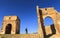 A tourist watches Merenid Fortress in Fes, Morocco