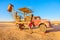 Tourist woman in Coober Pedy