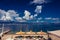 Touristic beach in Reggio Calabria near Messina strait