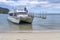 Touristic boat landing at Medlands Beach, near Kaiteriteri, Abel Tasman park, New Zealand