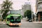 Touristic Bus Of Flixbus Moving On Street. Flixbus Is Brand Which Offers International Bus Service