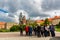 Touristic excursion, Wawel castle, Krakow, Poland