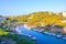 Touristic harbour in Cala Galdana, Menorca Island, Spain